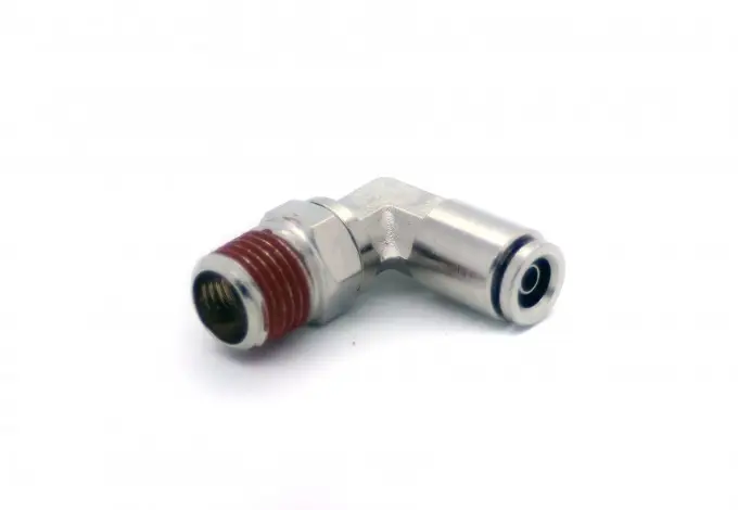 1/4″ NPT(M) to 1/4″ luftledning 90 Degree Swivel Elbow Installation,1/4″ NPT(M) to 1/4″ Endast idag