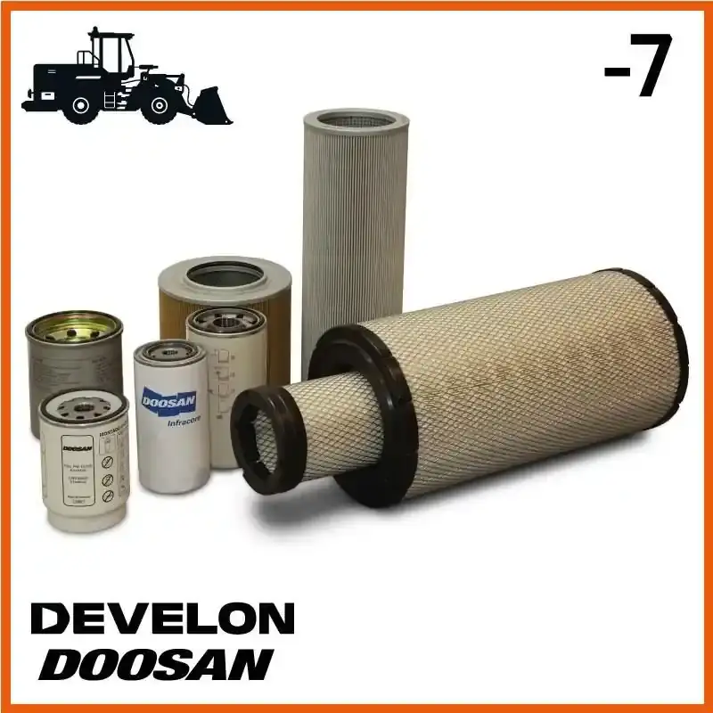 Doosan/Develon DL480-7 1000H Filterkit Tier 4 Premium Fynd