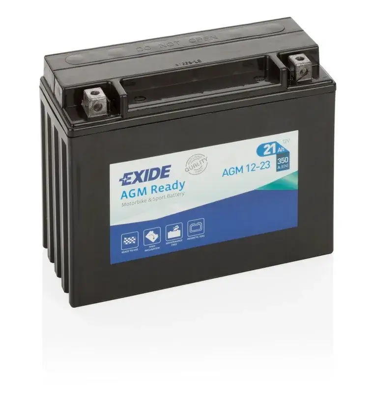 Original Batteri Exide MC AGM 12 V 21 Ah, AGM12-23 Fri frakt