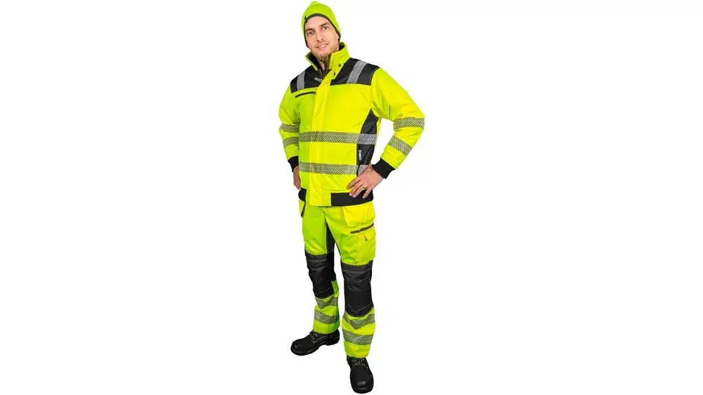 Rea Premium BYXOR STRETCH MED SPIKFICKOR D100 TRITON FL.GUL/SV