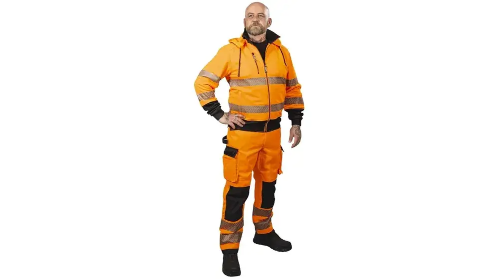 Begränsat erbjudande VARSEL HOODIE MED HEL DRAGKEDJA 4XL ANDERS FL.OR K Fynd