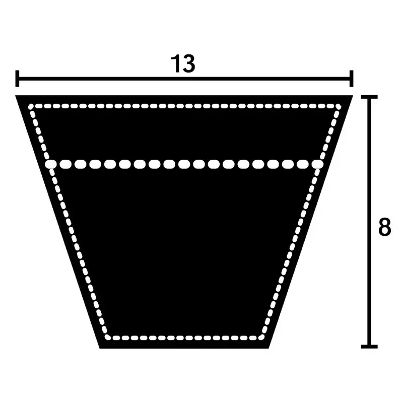 Rabatter V-REM L&G 13X1321MM LA KEVLAR Expressleverans