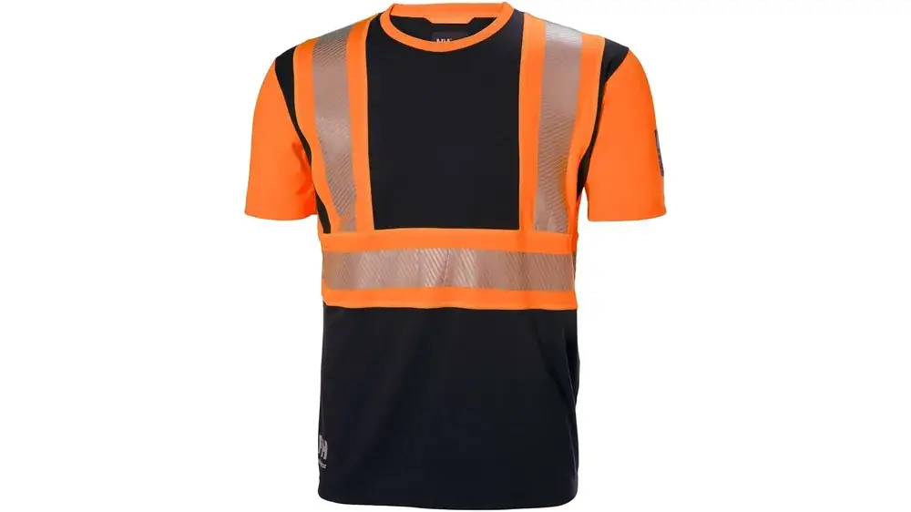Nyhet T-SKJORTA M ICU FL.ORANGE/GRÅ Reapris