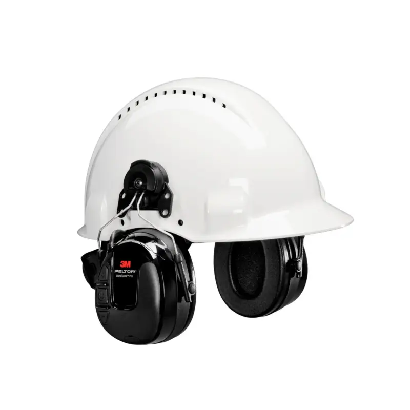 Köp 3M Peltor Hörselkåpa WorkTunes Pro FM med hjälmfäste, 31 dB, HRXS220P3E - Erbjudande