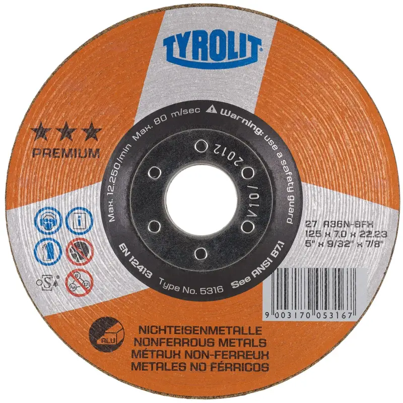 Populär Köp Tyrolit Navrondell Prem. Alu 125X7X22 A36N-BFX -